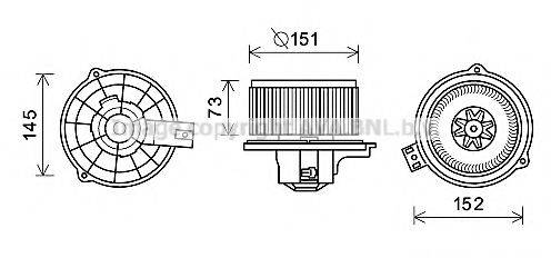 AVA QUALITY COOLING KA8266 Електродвигун, вентиляція салону