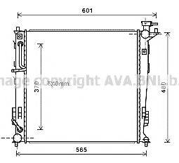 AVA QUALITY COOLING KAA2214 Радіатор, охолодження двигуна