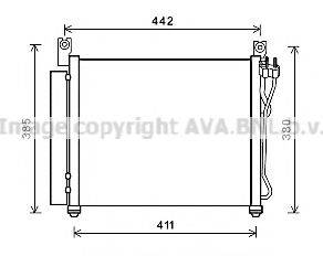 AVA QUALITY COOLING KAA5158D Конденсатор, кондиціонер