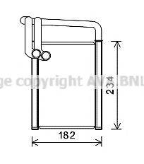 AVA QUALITY COOLING KAA6259 Теплообмінник, опалення салону