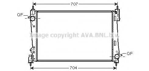 AVA QUALITY COOLING LCA2096 Радіатор, охолодження двигуна
