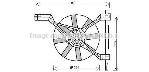 AVA QUALITY COOLING MC7502 Вентилятор, охолодження двигуна