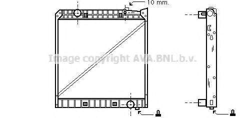 AVA QUALITY COOLING ME2147 Радіатор, охолодження двигуна