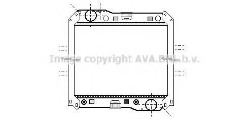 AVA QUALITY COOLING ME2200 Радіатор, охолодження двигуна