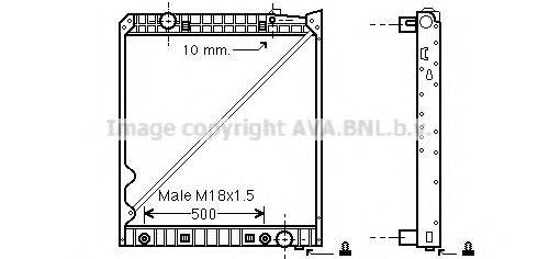 AVA QUALITY COOLING MEA2193 Радіатор, охолодження двигуна