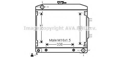 AVA QUALITY COOLING MS2032 Радіатор, охолодження двигуна