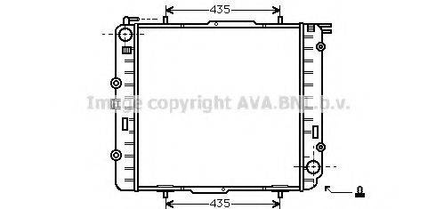 AVA QUALITY COOLING MS2038 Радіатор, охолодження двигуна