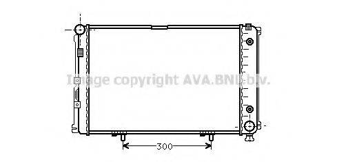 AVA QUALITY COOLING MS2061 Радіатор, охолодження двигуна