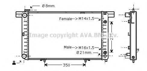 AVA QUALITY COOLING MS2120 Радіатор, охолодження двигуна