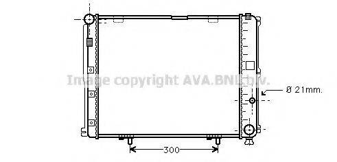 AVA QUALITY COOLING MS2126 Радіатор, охолодження двигуна