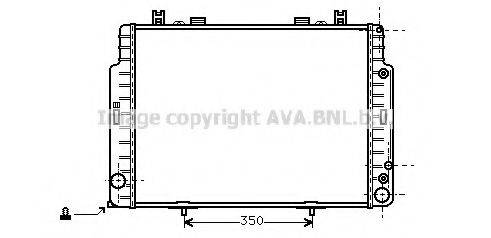 AVA QUALITY COOLING MS2131 Радіатор, охолодження двигуна