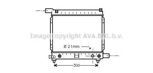 AVA QUALITY COOLING MS2137 Радіатор, охолодження двигуна