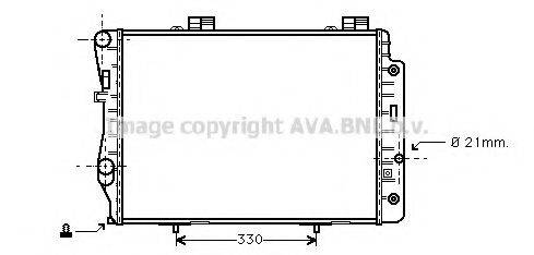 AVA QUALITY COOLING MS2173 Радіатор, охолодження двигуна