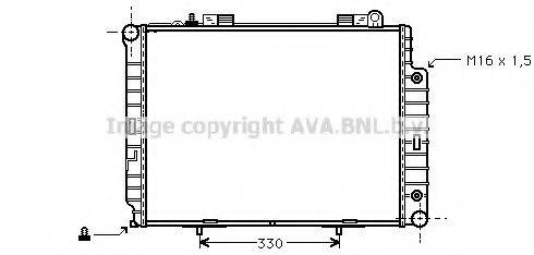 AVA QUALITY COOLING MS2209 Радіатор, охолодження двигуна