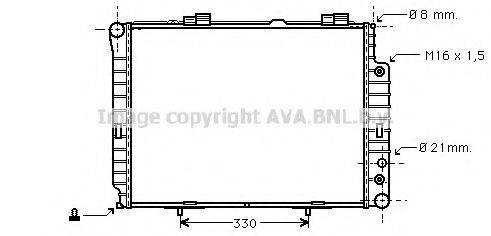 AVA QUALITY COOLING MS2214 Радіатор, охолодження двигуна