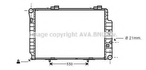 AVA QUALITY COOLING MS2235 Радіатор, охолодження двигуна