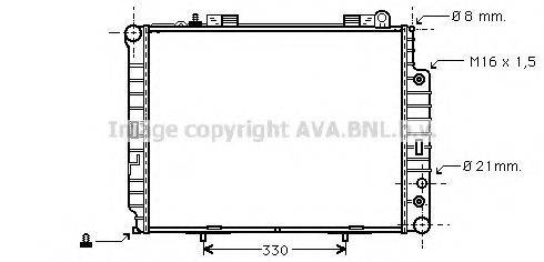 AVA QUALITY COOLING MS2303 Радіатор, охолодження двигуна