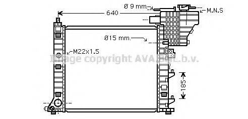 AVA QUALITY COOLING MS2335 Радіатор, охолодження двигуна