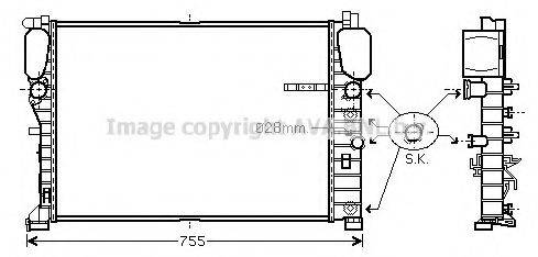 AVA QUALITY COOLING MS2459 Радіатор, охолодження двигуна