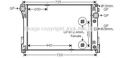 AVA QUALITY COOLING MS2491 Радіатор, охолодження двигуна