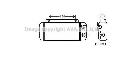 AVA QUALITY COOLING MS3011 масляний радіатор, моторне масло