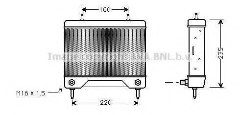 AVA QUALITY COOLING MS3115 масляний радіатор, моторне масло