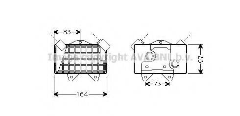 AVA QUALITY COOLING MS3240 масляний радіатор, моторне масло