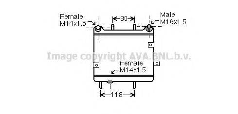 AVA QUALITY COOLING MS3540 масляний радіатор, моторне масло