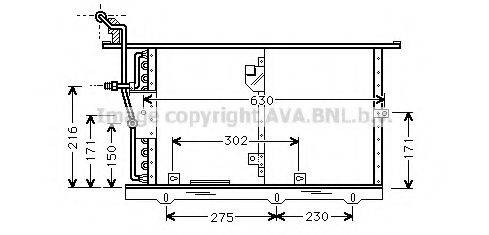 AVA QUALITY COOLING MS5244 Конденсатор, кондиціонер