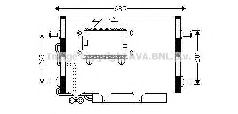 AVA QUALITY COOLING MS5562D Конденсатор, кондиціонер