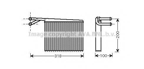 AVA QUALITY COOLING MS6372 Теплообмінник, опалення салону