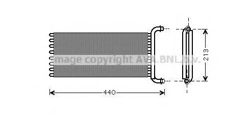 AVA QUALITY COOLING MS6441 Теплообмінник, опалення салону