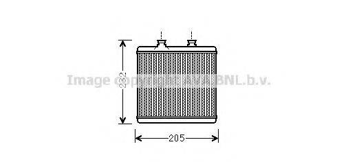 AVA QUALITY COOLING MS6472 Теплообмінник, опалення салону