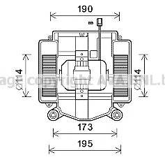 AVA QUALITY COOLING MS8669 Електродвигун, вентиляція салону