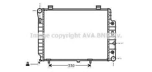 AVA QUALITY COOLING MSA2156 Радіатор, охолодження двигуна