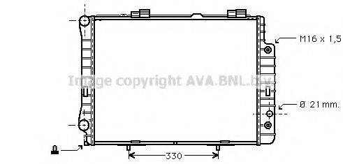 AVA QUALITY COOLING MSA2190 Радіатор, охолодження двигуна