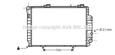 AVA QUALITY COOLING MSA2230 Радіатор, охолодження двигуна