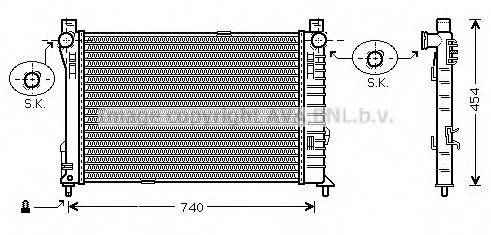 AVA QUALITY COOLING MSA2338 Радіатор, охолодження двигуна