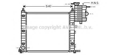 AVA QUALITY COOLING MSA2349 Радіатор, охолодження двигуна