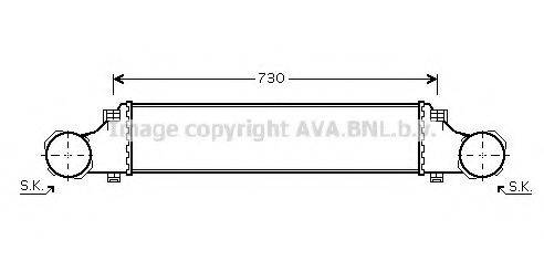 AVA QUALITY COOLING MSA4354 Інтеркулер