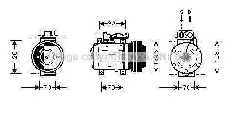 AVA QUALITY COOLING MSK052 Компресор, кондиціонер