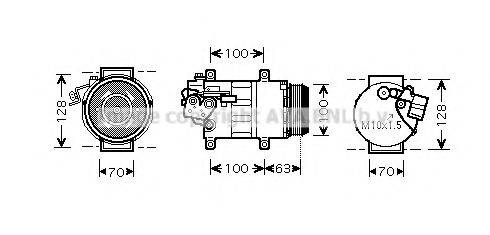 AVA QUALITY COOLING MSK404 Компресор, кондиціонер