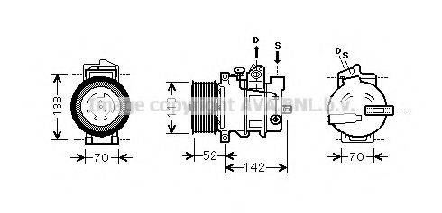 AVA QUALITY COOLING MSK590 Компресор, кондиціонер