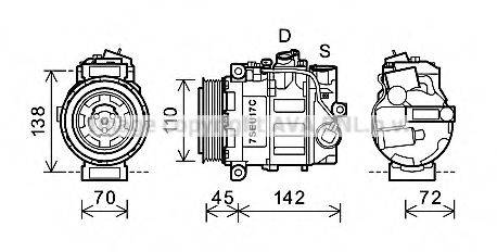 AVA QUALITY COOLING MSK615 Компресор, кондиціонер