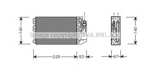 AVA QUALITY COOLING MSV029 Випарник, кондиціонер