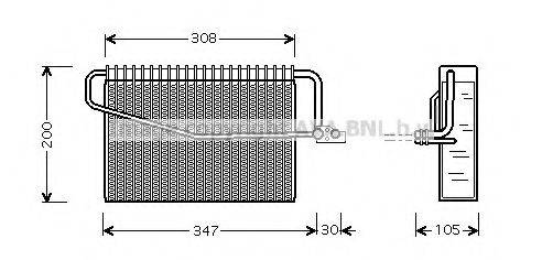 AVA QUALITY COOLING MSV455 Випарник, кондиціонер