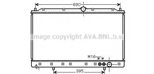 AVA QUALITY COOLING MT2084 Радіатор, охолодження двигуна