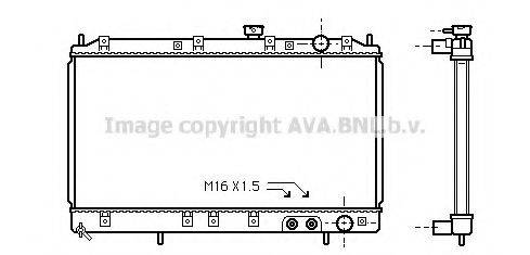 AVA QUALITY COOLING MT2117 Радіатор, охолодження двигуна