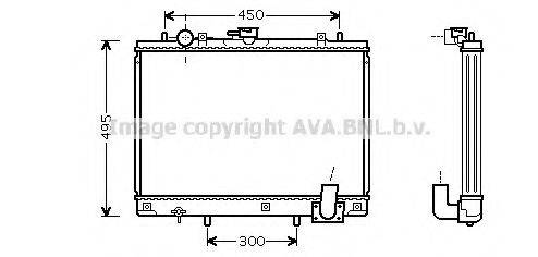 AVA QUALITY COOLING MT2161 Радіатор, охолодження двигуна