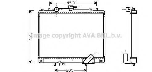 AVA QUALITY COOLING MT2162 Радіатор, охолодження двигуна